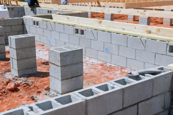 Cement Block Installation in Frederick