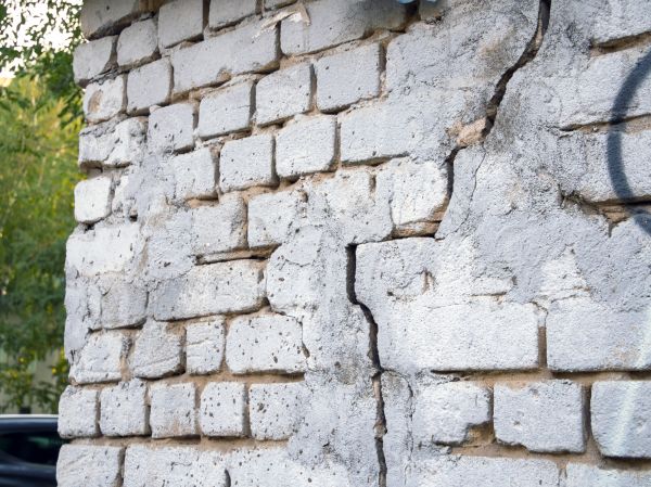 Cracked Brick Wall Repair in Frederick