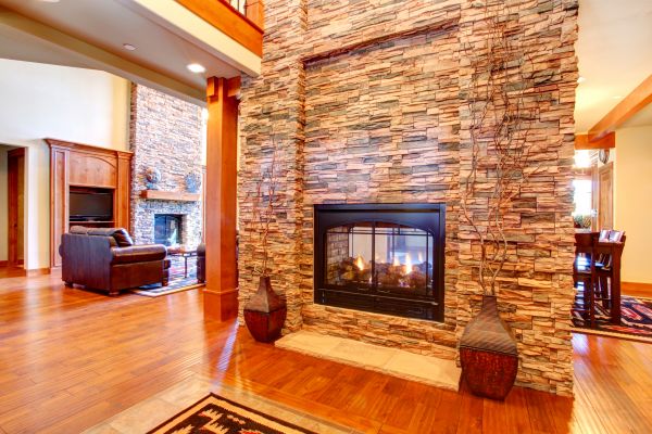Stone Hearth Installation in Frederick